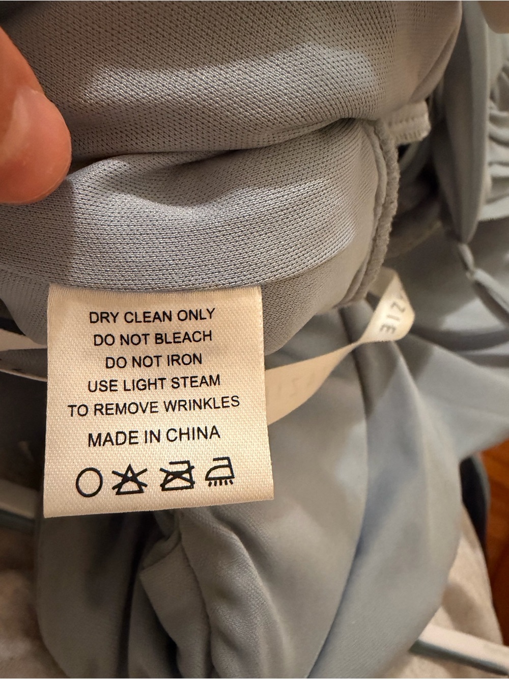 Azazie Dusty Blue Pleated Formal Dress - Picture 4 of 7